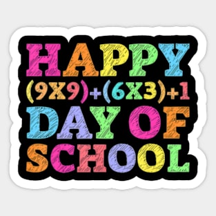 Math Formula 100 Days Of School Teacher 100Th Day Kids Sticker